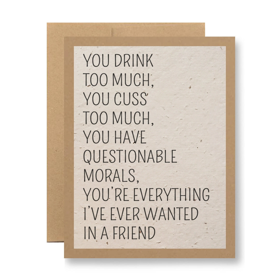 Seedy Cards - Morals In a Friend