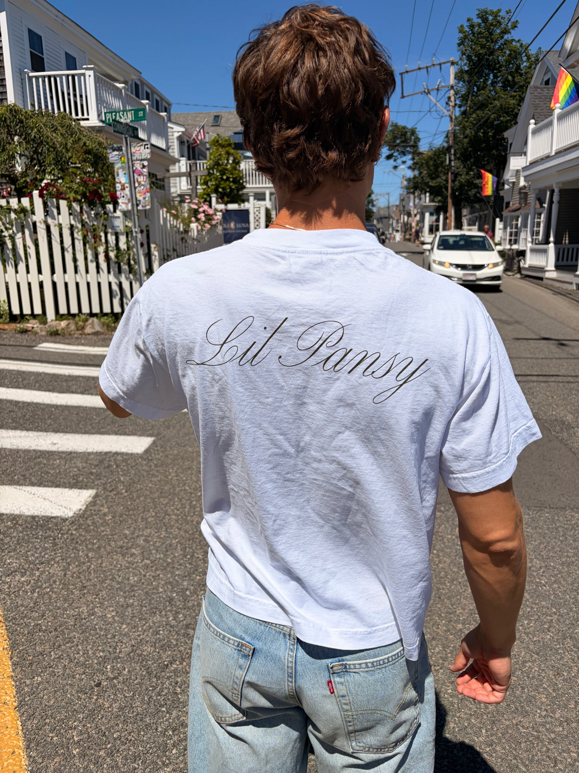 Little Pansy Crop Tee
