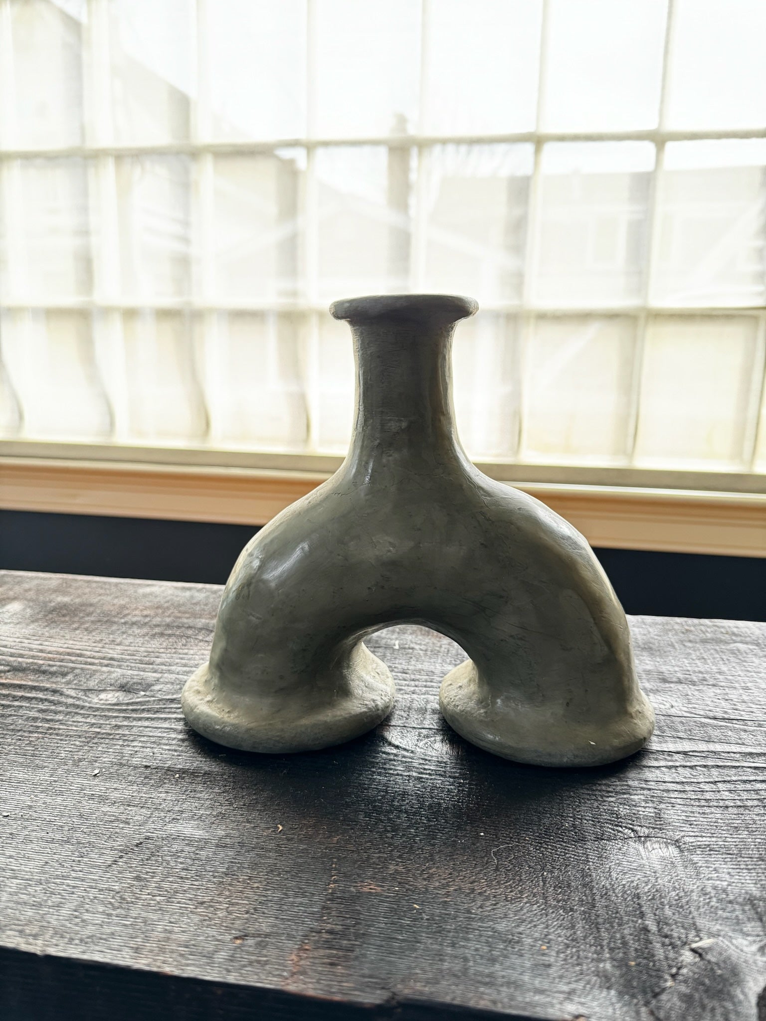 Pottery - Legs Vase Grey