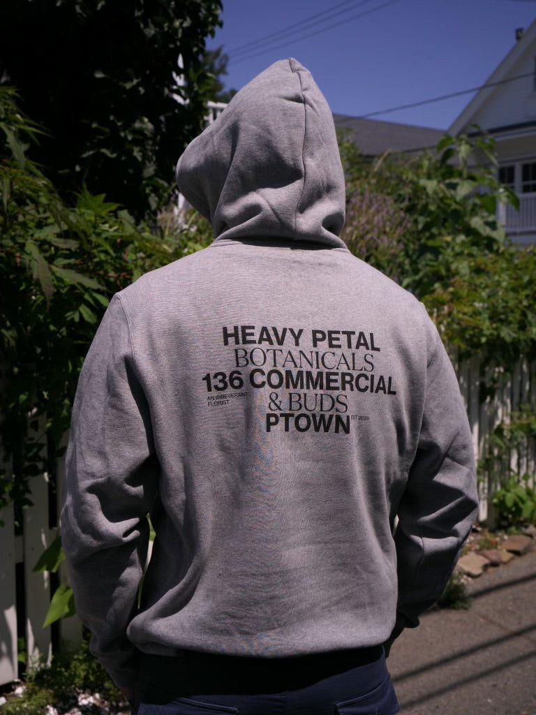 Grey Heavy Petal Botanicals & Buds Hoodie