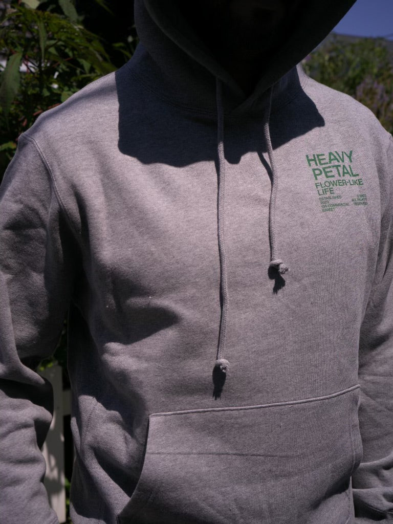 Grey Heavy Petal Flower-Like Life Hoodie